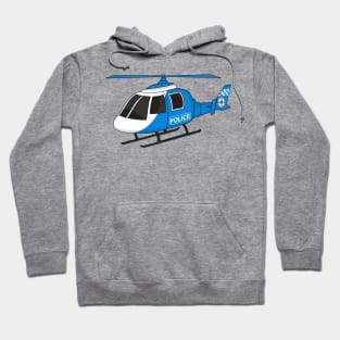 Cute police department helicopter chopper cartoon Hoodie